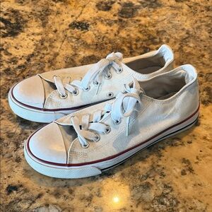 Classic White Canvas Sneakers